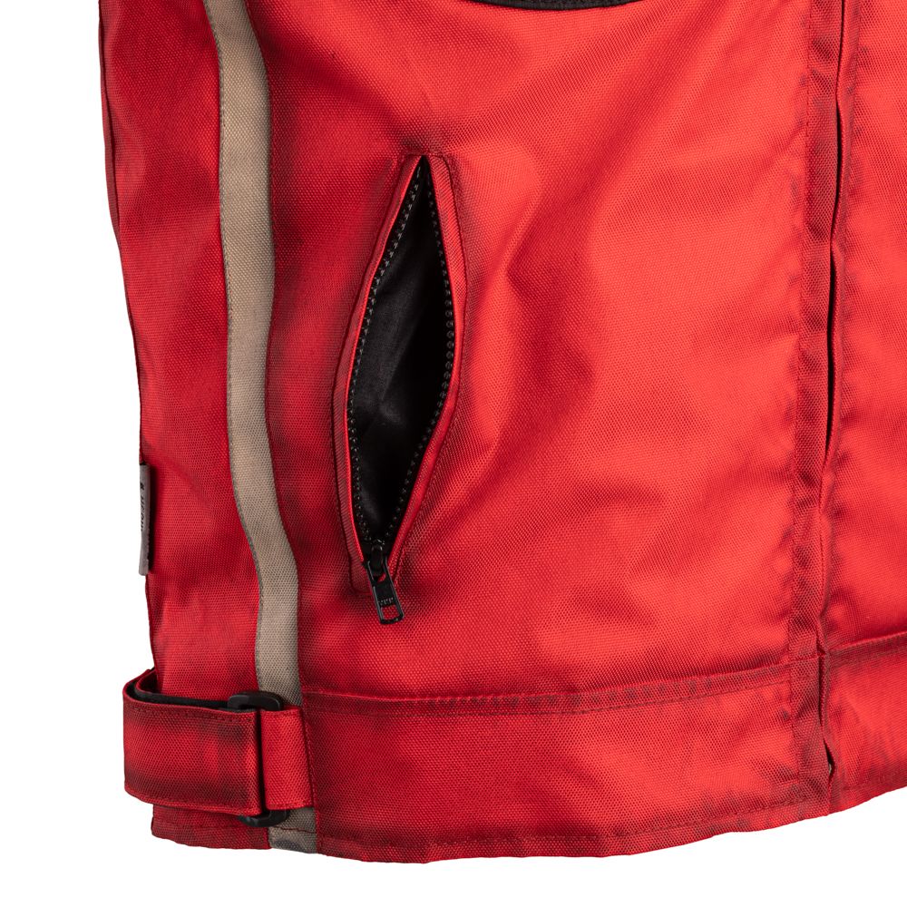 W-TEC Patriot Red Tekstil MC-jakke Herre