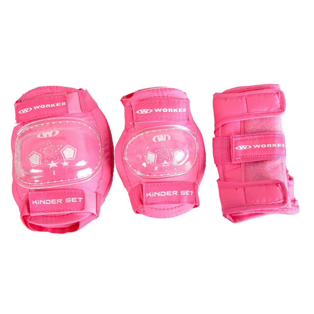 Beskyttelsesett barn 6 deler - rosa