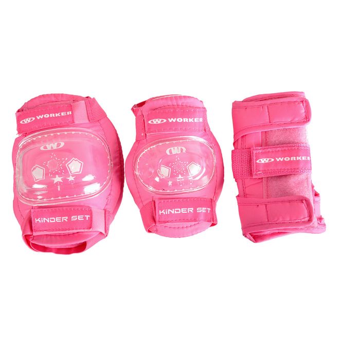 Hovedbilde Beskyttelsesett barn 6 deler - rosa