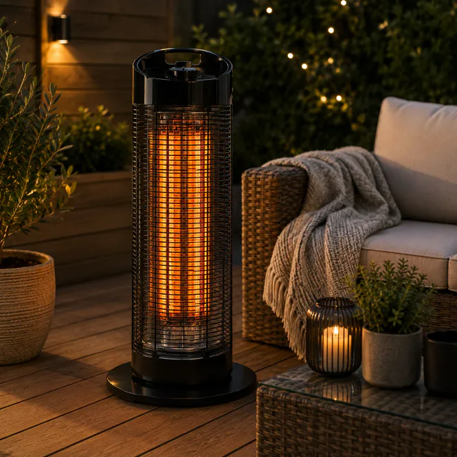 Hovedbilde Heater terrassevarmer gulvstående svart
