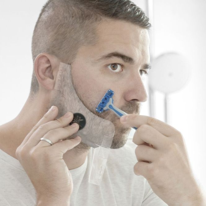 Hovedbilde Innovagoods Hipster Barber Skjeggmal for barbering