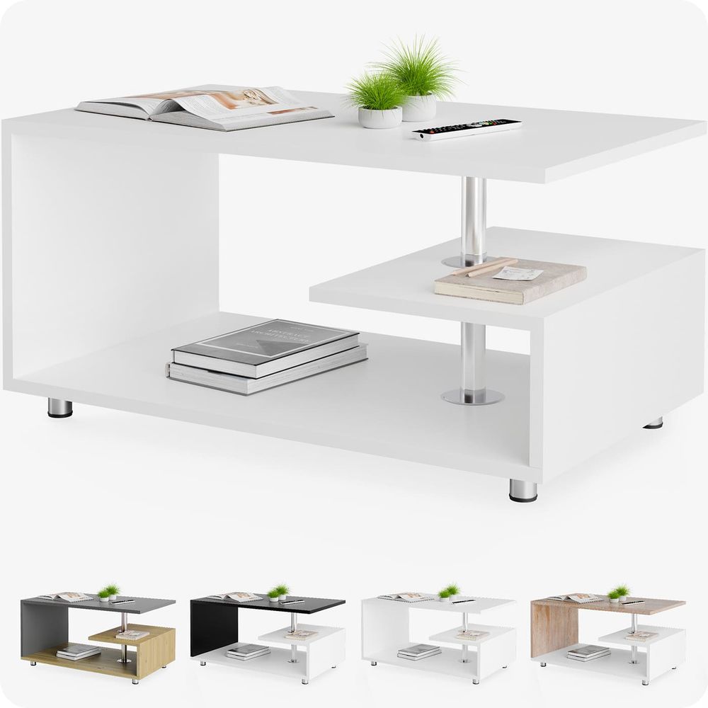 Salongbord Orlando 95x55x50cm - hvit