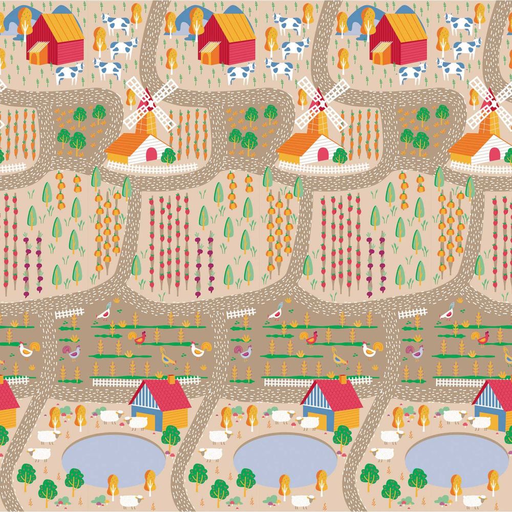 Asalvo Lekeunderlag 200x180cm - landsby/by