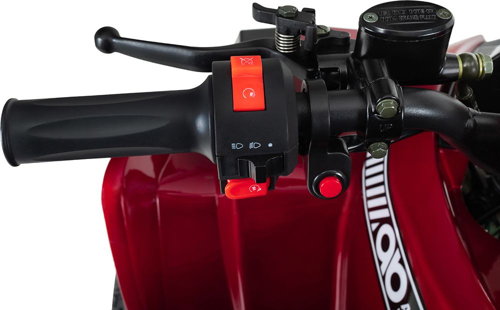 Barnas Quad S-10 Elektrisk 1000W Rød/Metallic