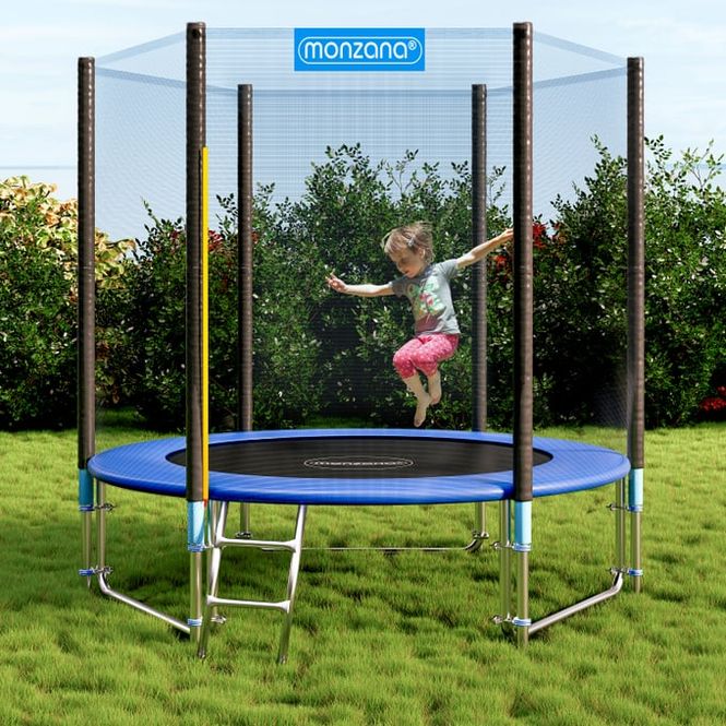 Hovedbilde Trampoline Ø244 cm - sikkerhetsnett og stige