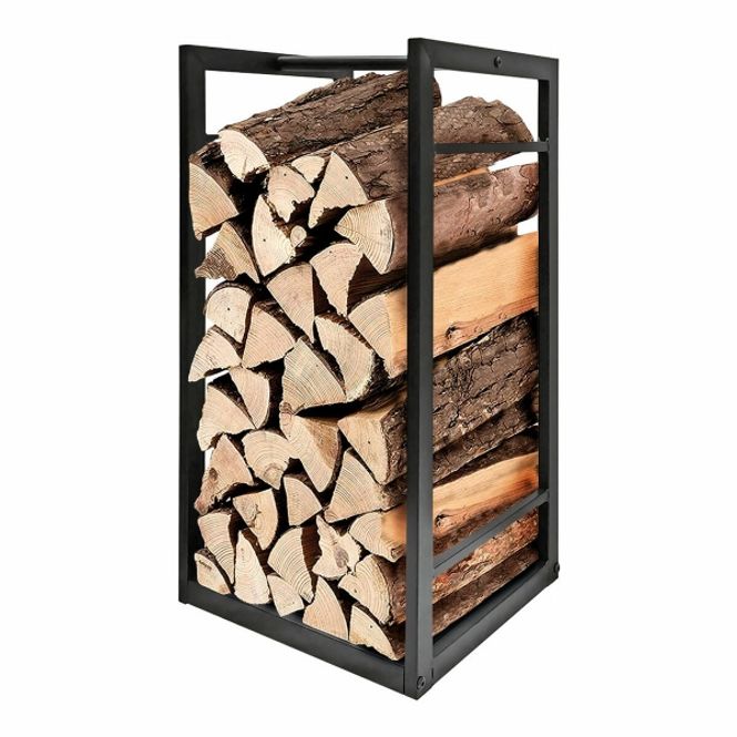 Hovedbilde Vedstativ metall - 33 x 33 x 68 cm - sort