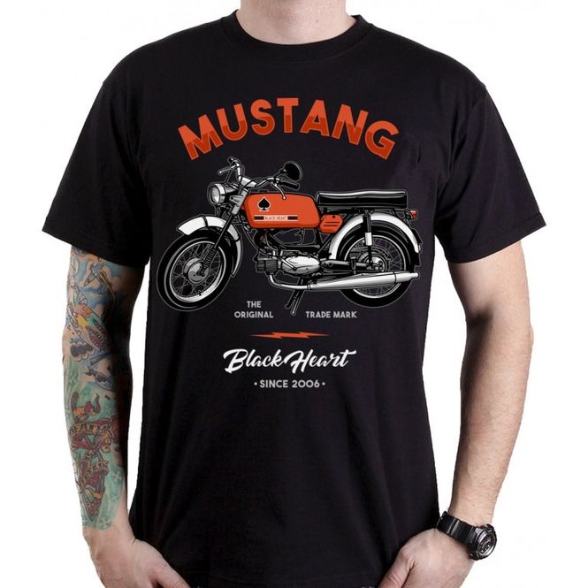 Hovedbilde T-Skjorte BLACK HEART Mustang - herre