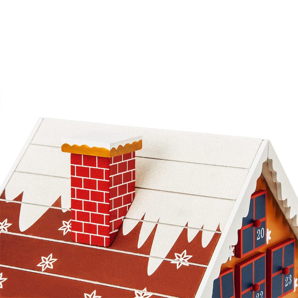Adventskalender vinterhus MDF
