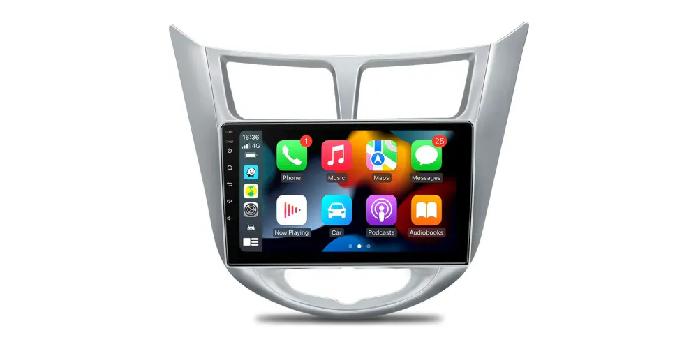 Hyundai bilstereo Android 12 DSP CarAutoPlay 9 tommer
