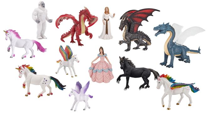 Hovedbilde Mojo fantasidyr og figurer - 12 stk