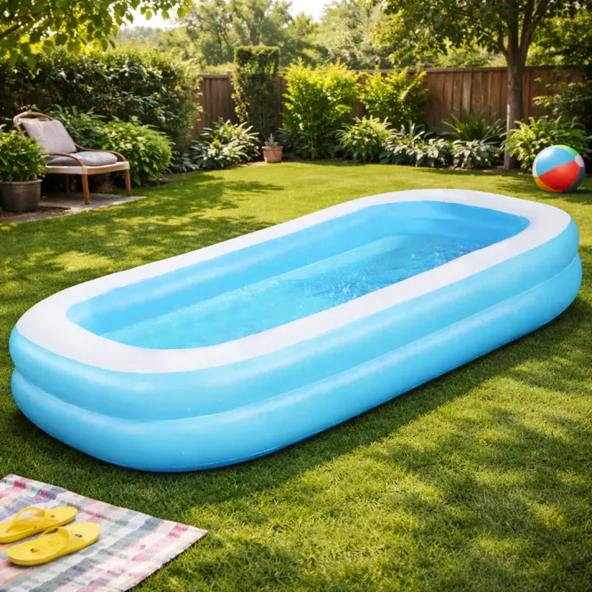 Hovedbilde Bestway familiebasseng med 2 ringer - 262x175x51cm