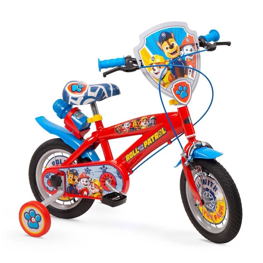 Barnesykkel Paw Patrol 12” - med støttehjul