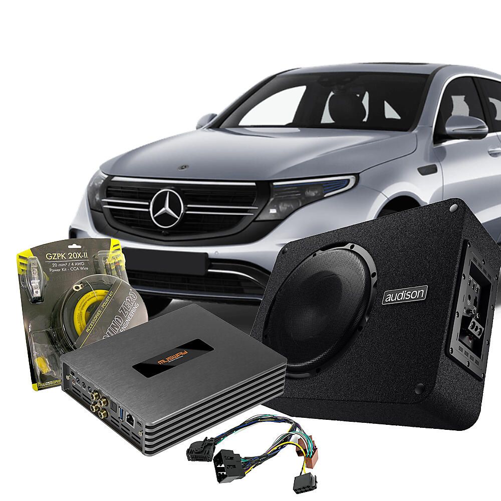Lydpakke til Mercedes EQC 2019-23 – Oppgradert DSP og bass