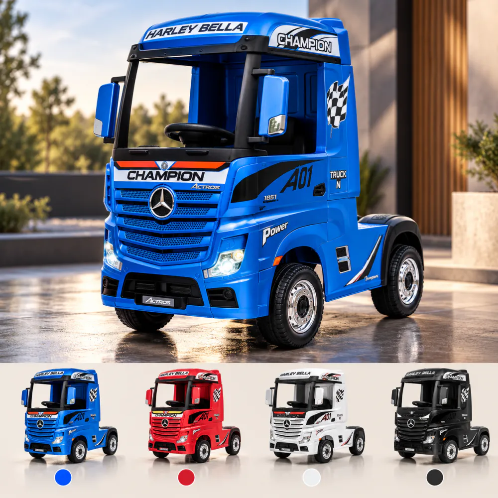 Mercedes Actros 4x4 elektrisk lastebil for barn 190W