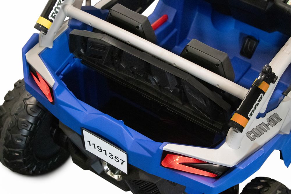 Elektrisk politi-UTV for barn 24V 2x200W 2-seter med blålys
