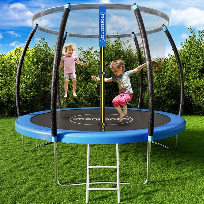 Hovedbilde Trampoline Ø244 cm med sikkerhetsnett og stige