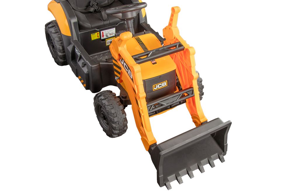 JCB Pushdozer barnebil 12V med fjernkontroll