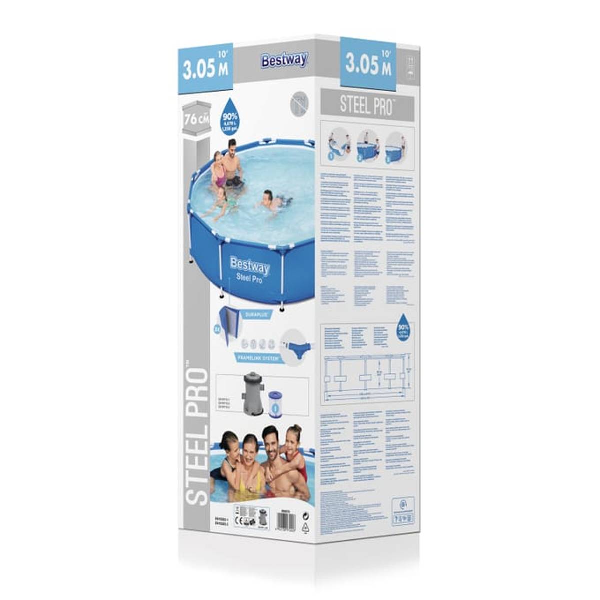 Bestway Basseng Pro sett - Ø305cm