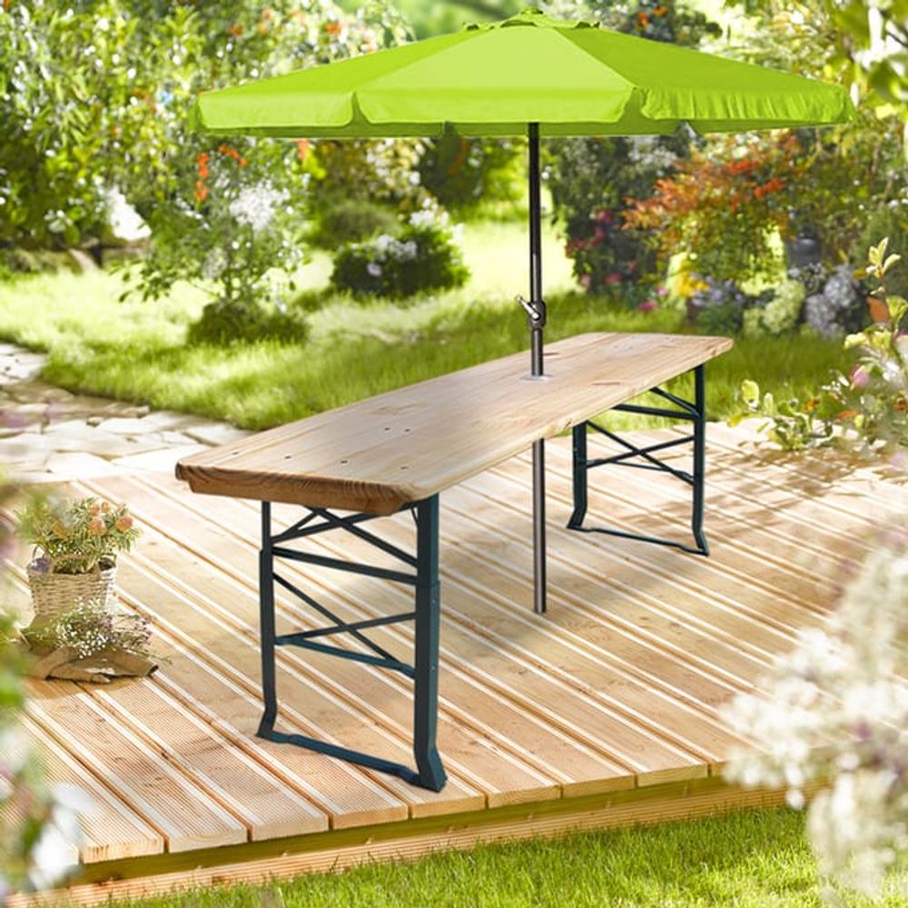 Ølbord 170x50x75-105cm høydejusterbart