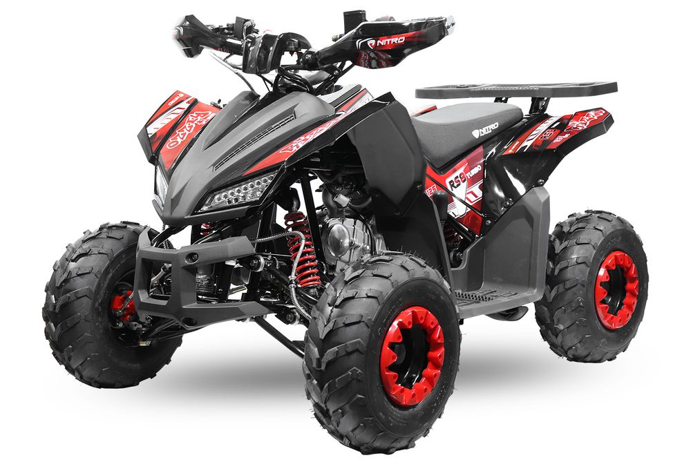 Rizzo 125cc ATV m/LED, revers og alarm – 7” dekk
