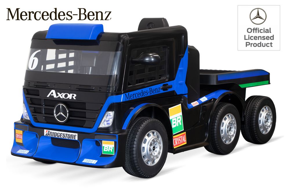 Mercedes Axor elbil barn 12V med tilhenger