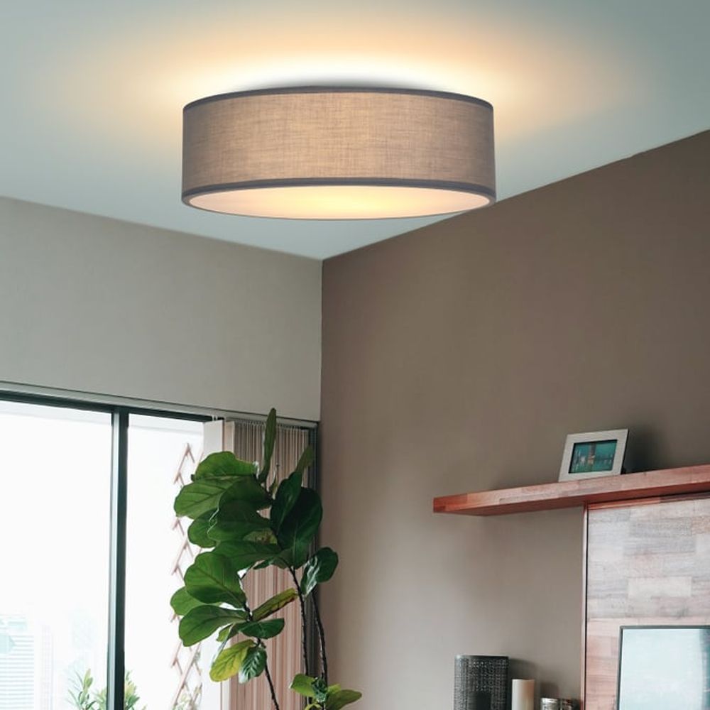 Taklampe i Stoff Ø30 cm - fargevalg