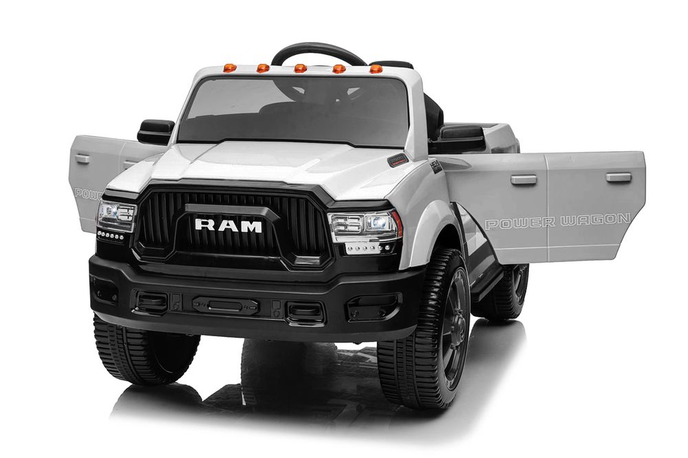 Dodge RAM elbil barn 12V med lys og fjernkontroll