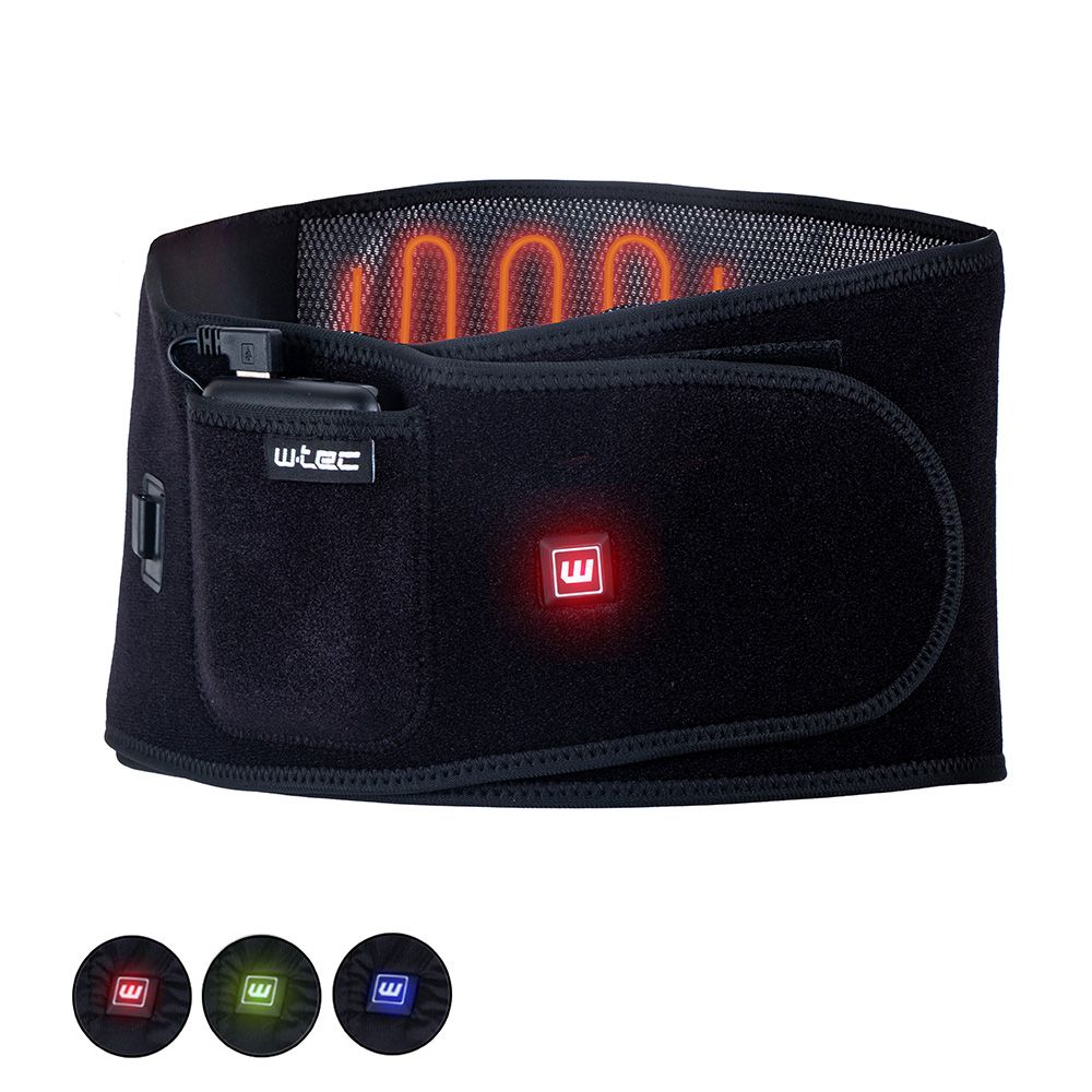 Oppvarmet Ryggbelte S–XL - W-TEC HEATbelt