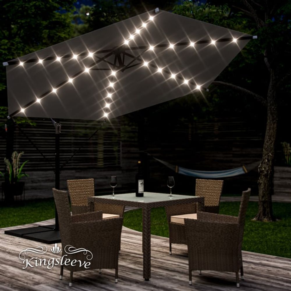LED parasoll hengende Ø300 cm Haiti - fargevalg