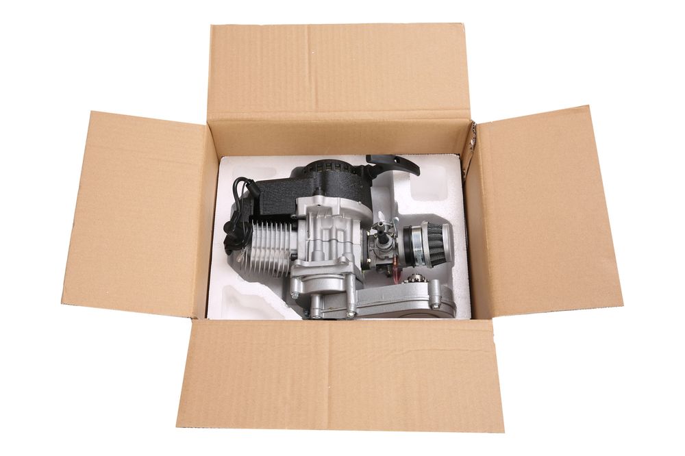 49cc Dirtbike Motor 14ZS | 2-takts Svart m/ Girkasse