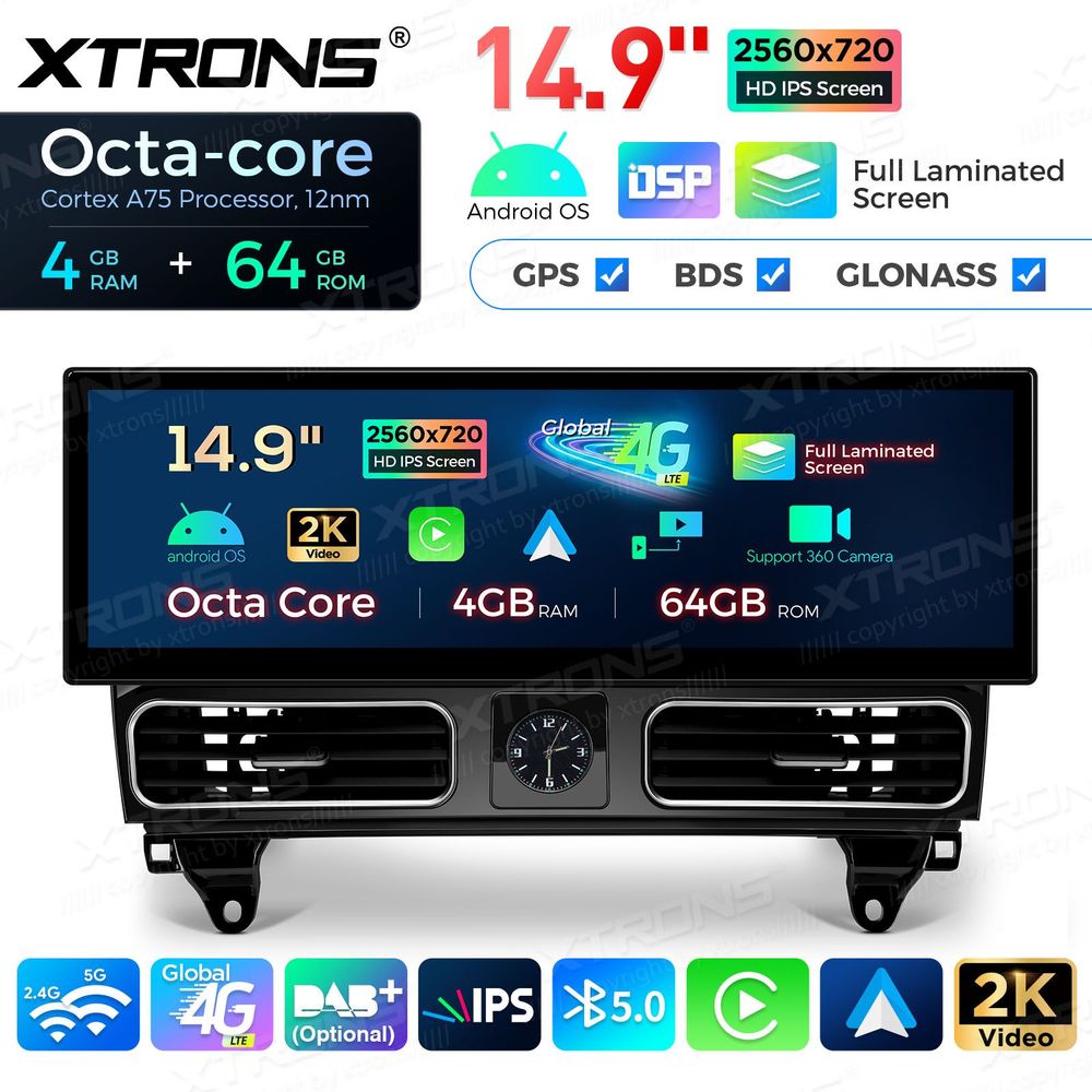 Mercedes-Benz W166 - X166 Android DAB+ Stereo | 14.9