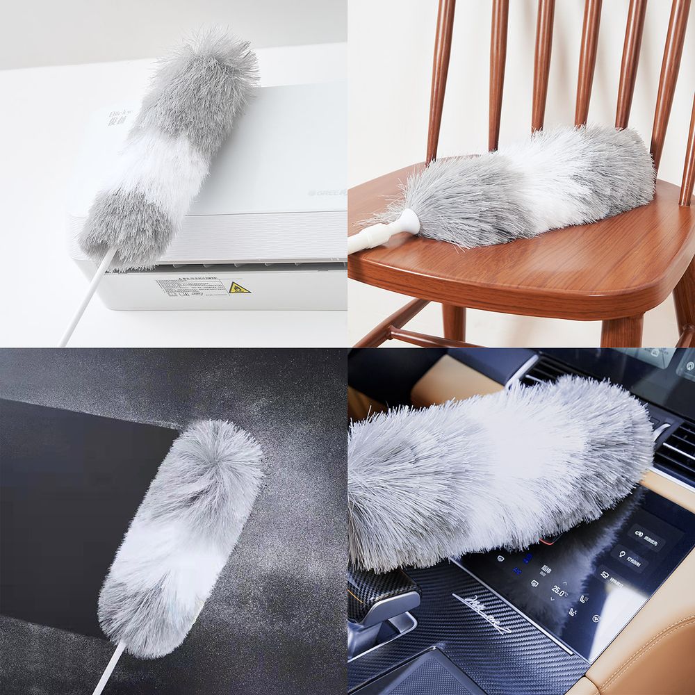 Teleskopisk støvkost i mikrofiber 75–110 cm – 2-pakning