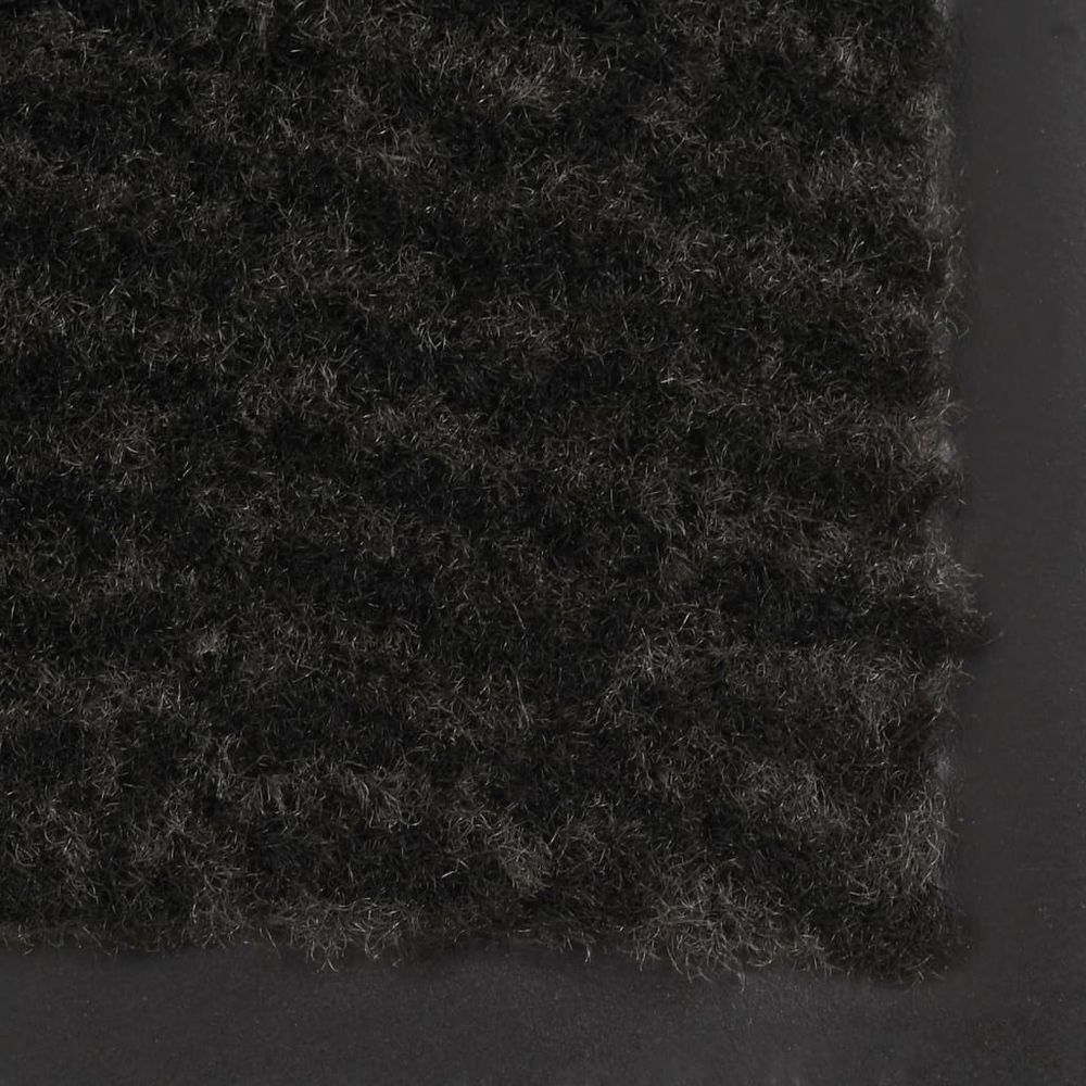 Tuftet dørmatte 60x150 cm sort