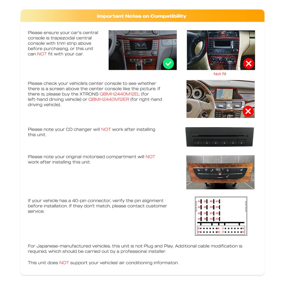 Mercedes E-klasse W211 CLS W219 9 tommer Android 14