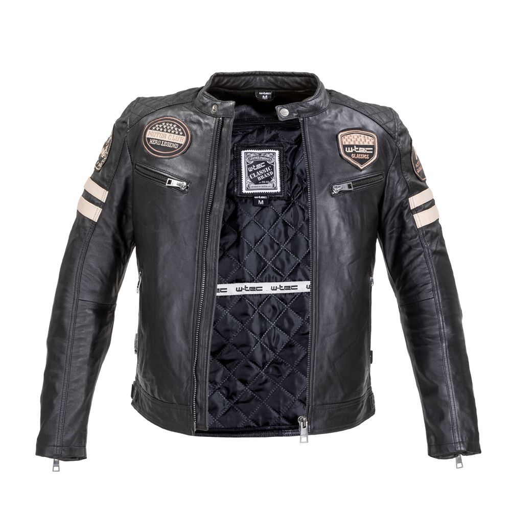W-TEC Milano Skinn MC-jakke Herre – Svart