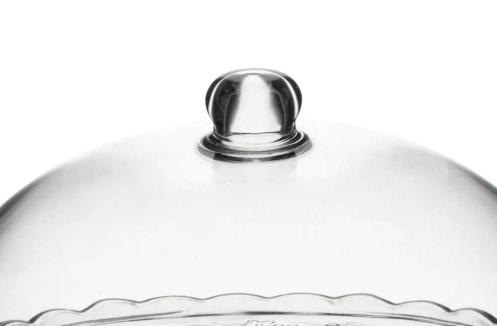 Glassfat med glasslokk Ø 29 cm
