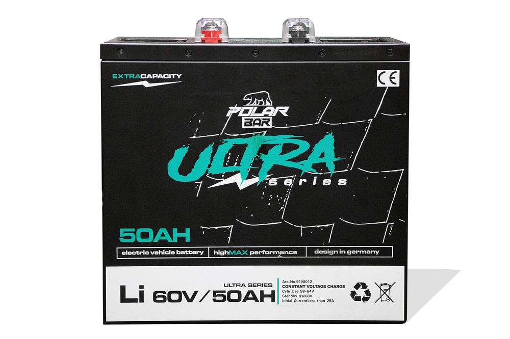 Polar Bär 60V 50Ah LiFePO4  Batteri med BMS og app