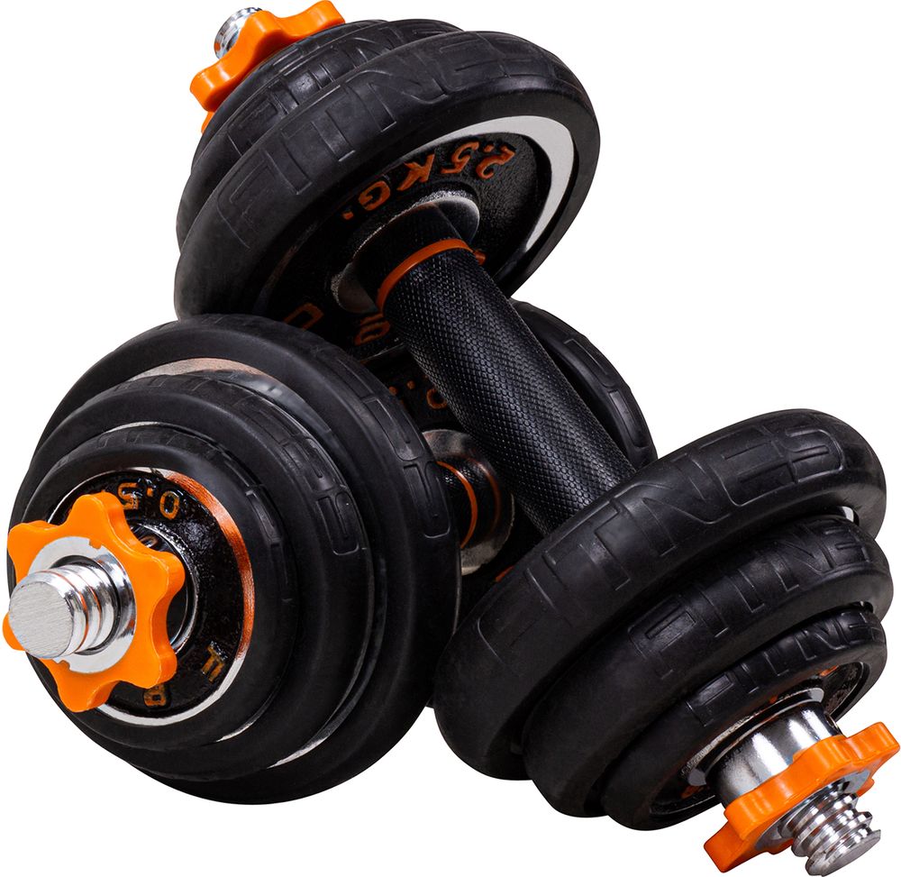 4 i 1 manualsett, manualer, vektstang, stålvektskiver, 20kg